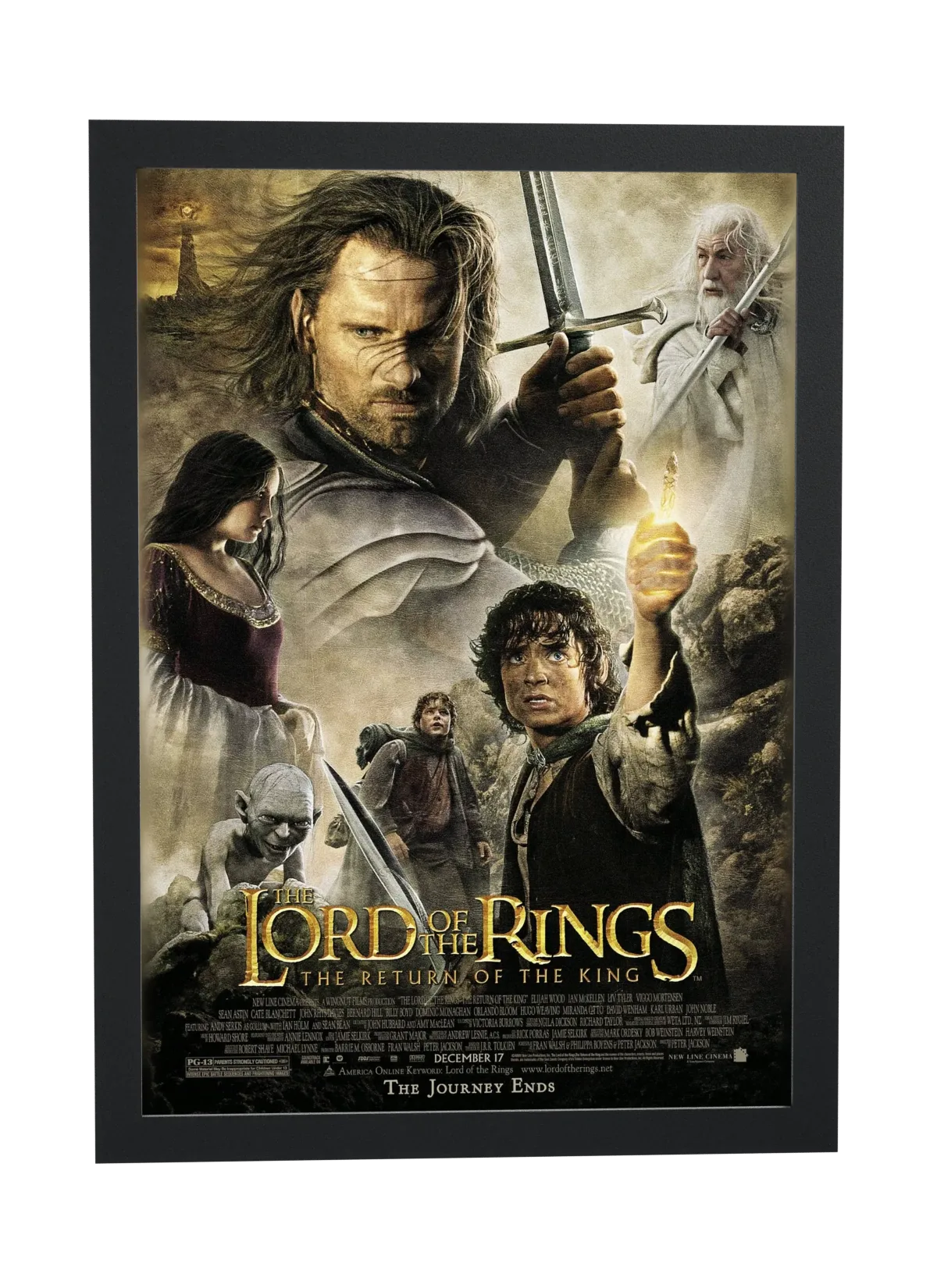 O Senhor dos Anéis O Retorno do Rei (2003): espada erguida