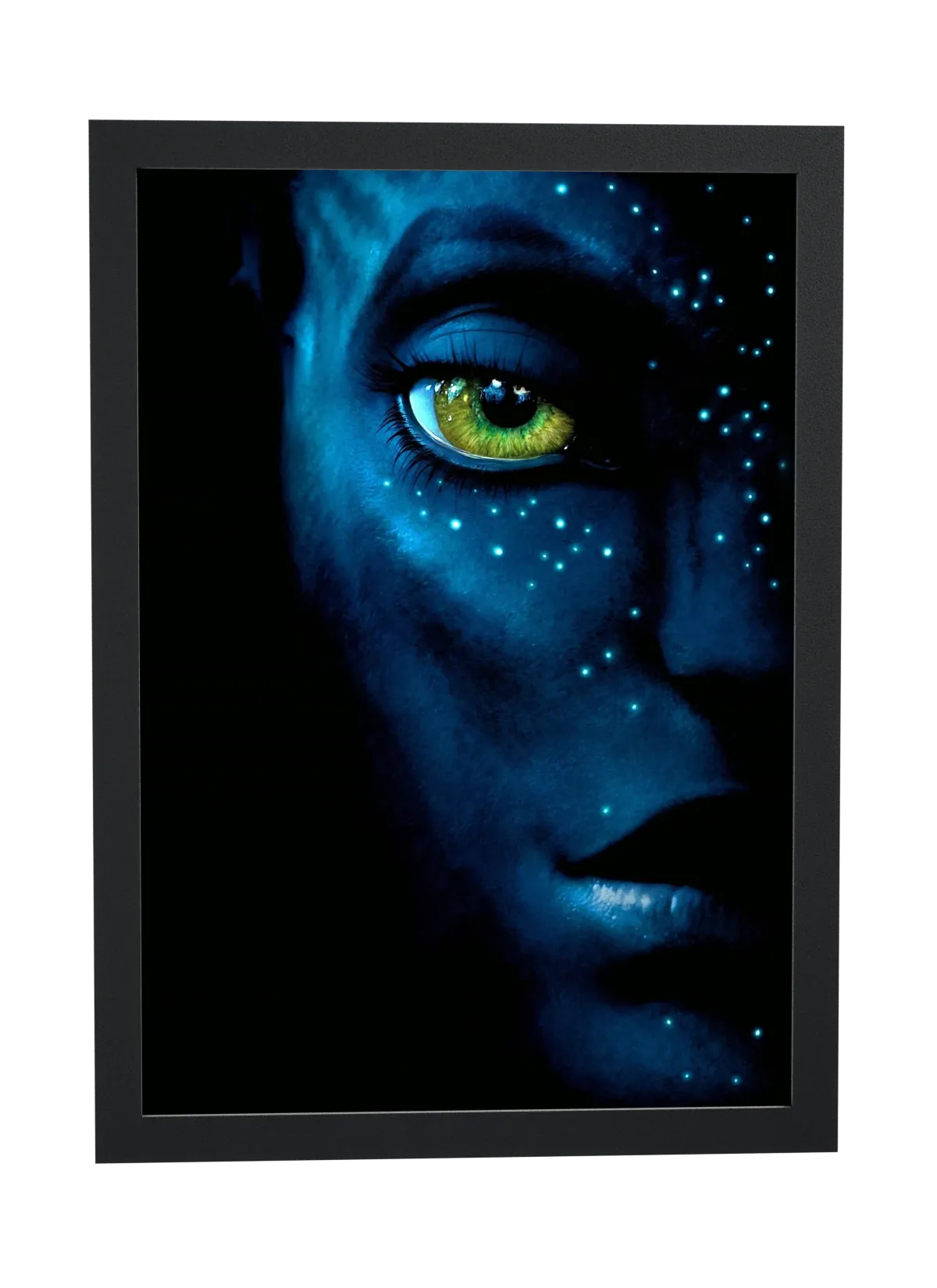 Avatar (2009): rosto azul em close
