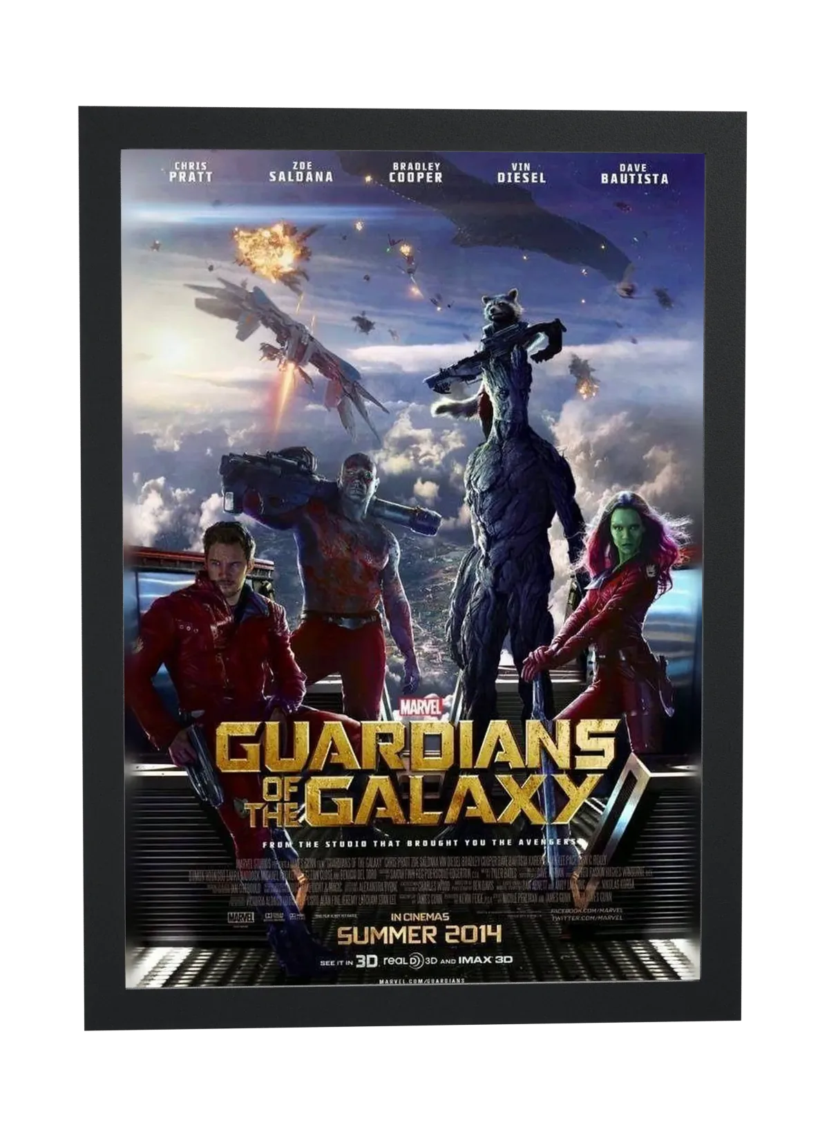 Guardiões da Galáxia (2014): equipe reunida