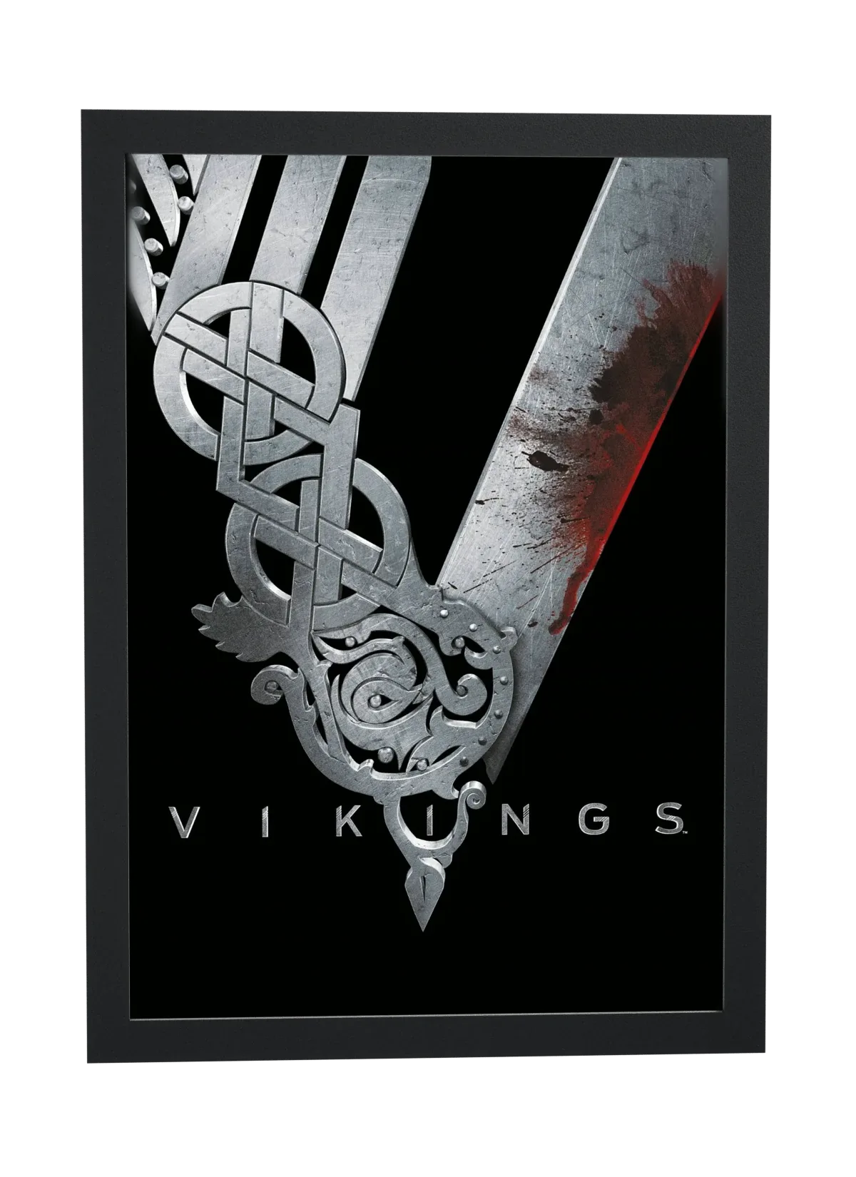 Vikings (2013): machado e logotipo