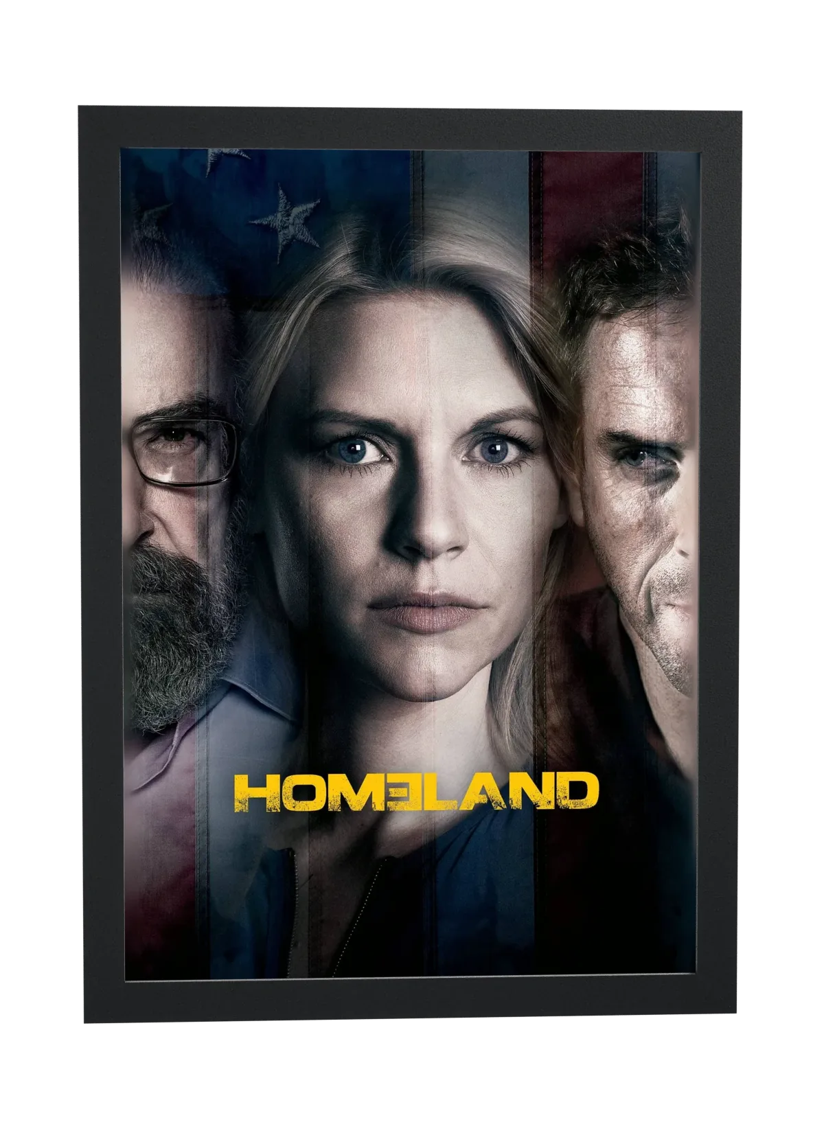 Homeland (2011): rosto sobre a bandeira